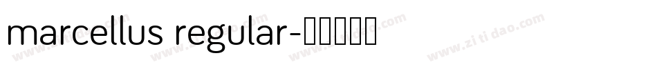 marcellus regular字体转换